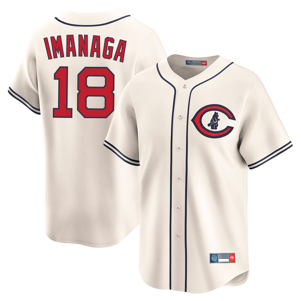 Ldoa C.Cubs #18 Shota Imanaga Player Cream Field of Dreams Limited Home Game Stitched Jerseys