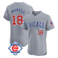 Ldoa C.Cubs #18 Shota Imanaga Player Gray Road 150th Anniversary Limited Elite Home Stitched Jerseys