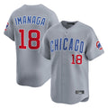 Ldoa C.Cubs #18 Shota Imanaga Player Gray Road Limited Home Stitched Jerseys