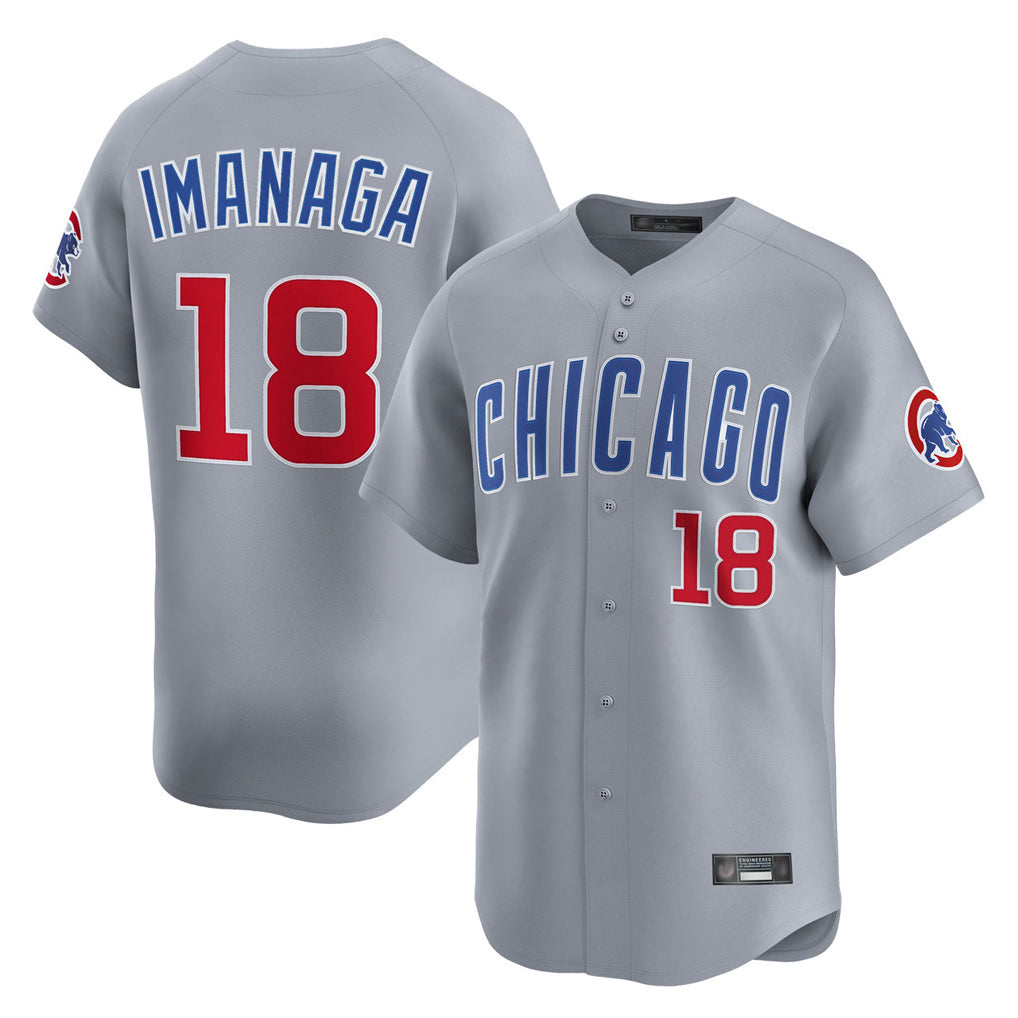 Ldoa C.Cubs #18 Shota Imanaga Player Gray Road Limited Home Stitched Jerseys