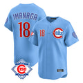 Ldoa C.Cubs #18 Shota Imanaga Player Light Blue 150th Anniversary Limited Home Stitched Jerseys