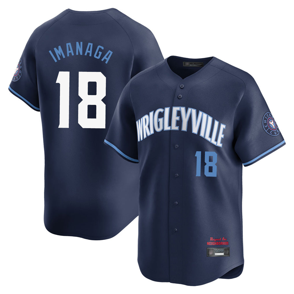 Ldoa C.Cubs #18 Shota Imanaga Player Navy City Connect Limited Home Stitched Jerseys