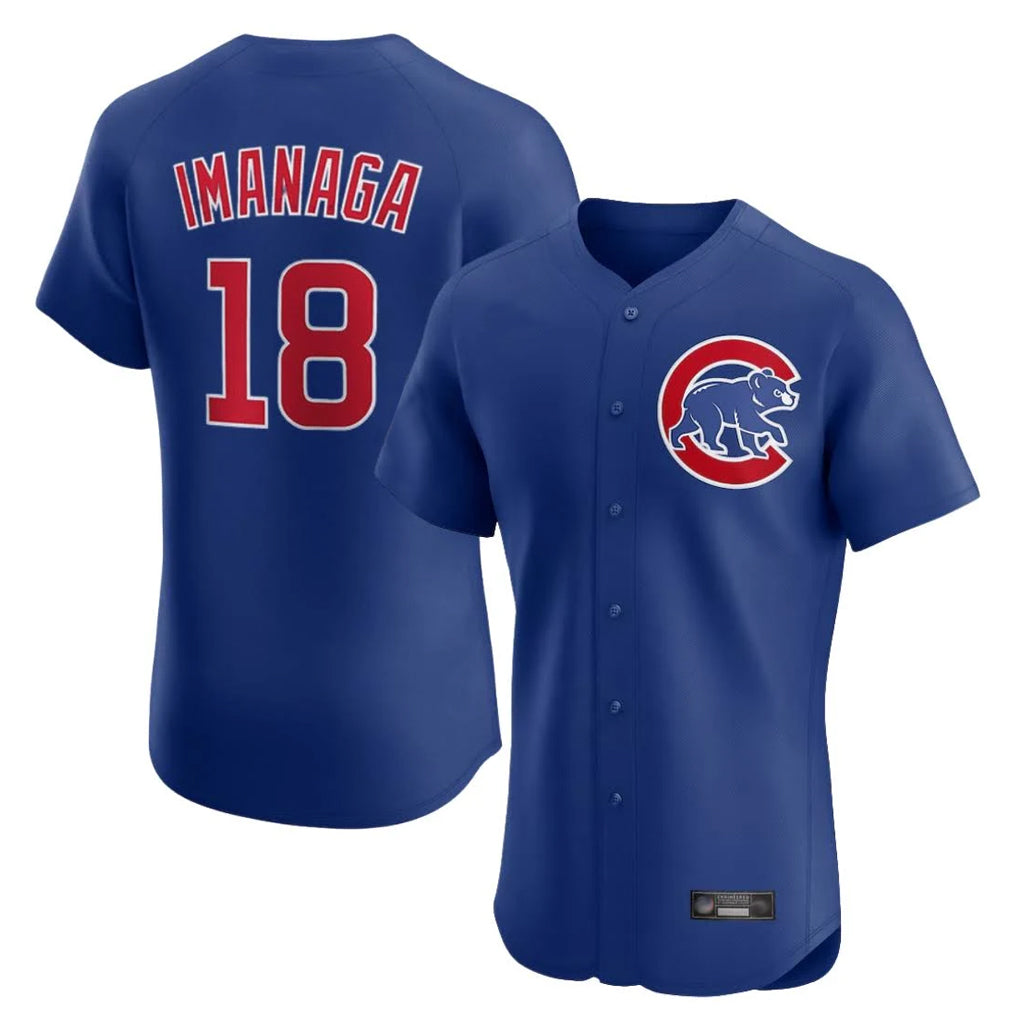 Ldoa C.Cubs #18 Shota Imanaga Player Royal Limited Elite Home Stitched Jerseys