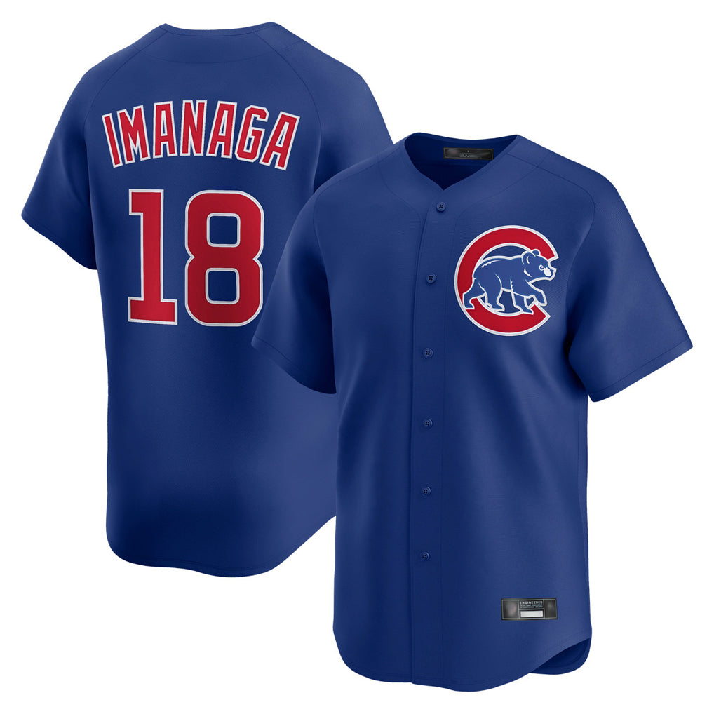 Ldoa C.Cubs #18 Shota Imanaga Player Royal Limited Home Stitched Jerseys