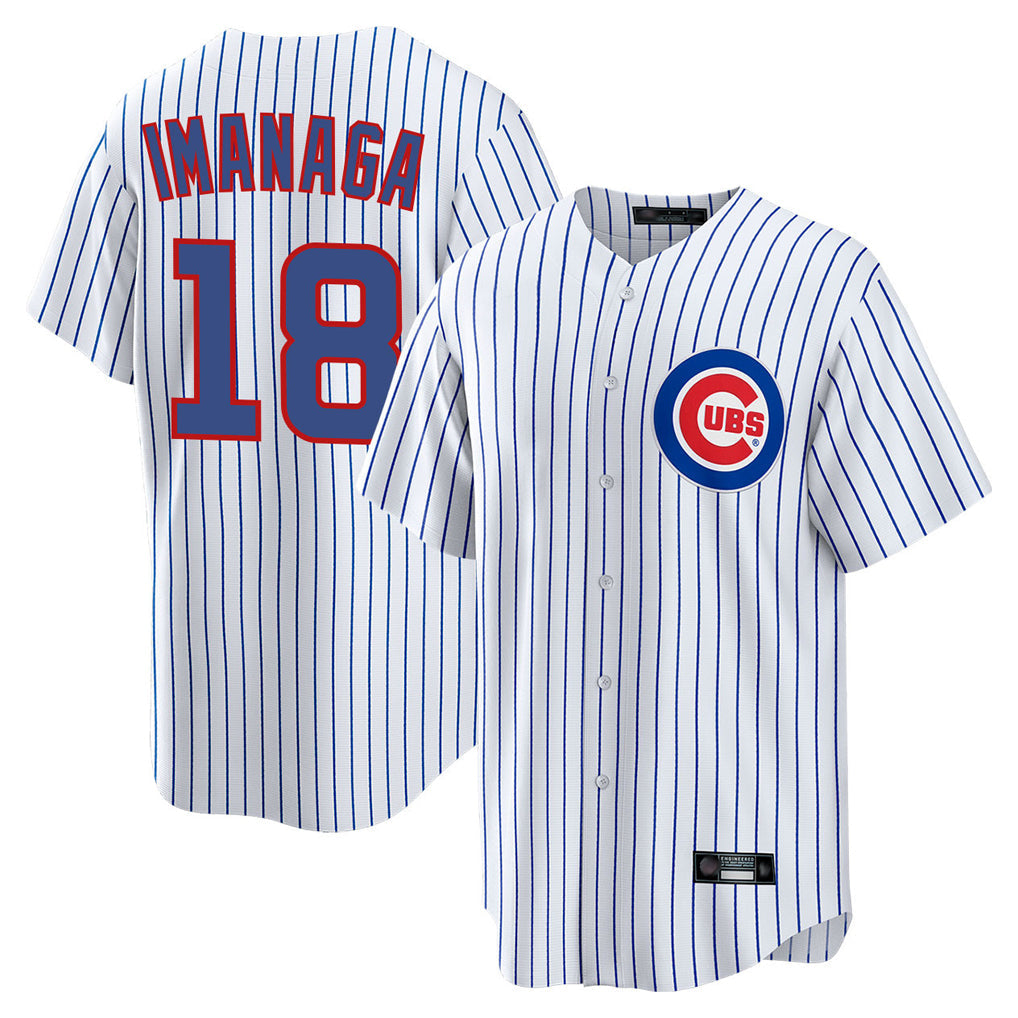 Ldoa C.Cubs #18 Shota Imanaga Player White Game Home Stitched Jerseys
