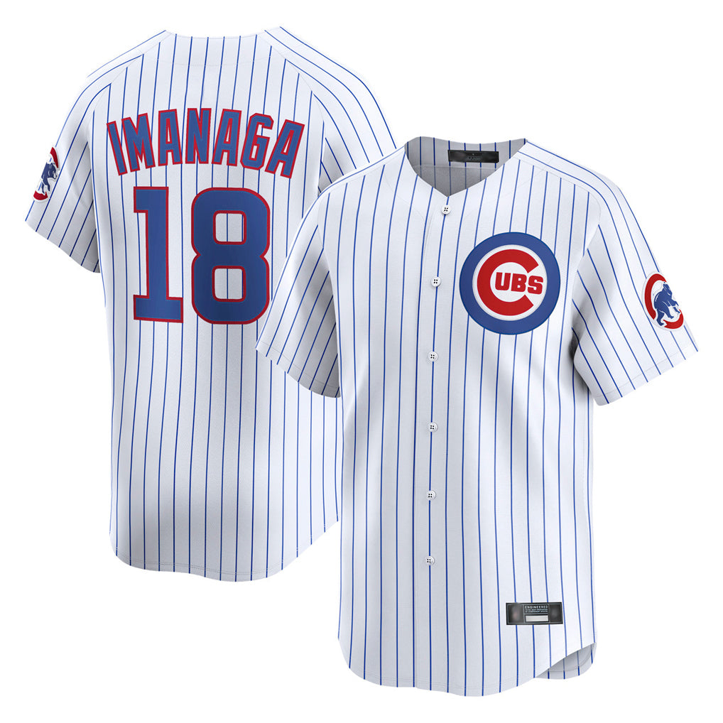 Ldoa C.Cubs #18 Shota Imanaga Player White Limited Home Game Stitched Jerseys
