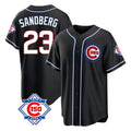 Ldoa C.Cubs #23 Ryne Sandberg Player Black Fashion Out 150th Anniversary Game Stitched Jerseys