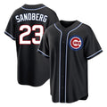 Ldoa C.Cubs #23 Ryne Sandberg Player Black Fashion Out Game Stitched Jerseys