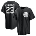 Ldoa C.Cubs #23 Ryne Sandberg Player Black Game Stitched Jerseys