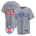 Ldoa C.Cubs #23 Ryne Sandberg Player Gray 150th Anniversary Home Game Stitched Jerseys