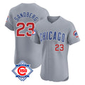 Ldoa C.Cubs #23 Ryne Sandberg Player Gray Road 150th Anniversary Limited Elite Home Stitched Jerseys