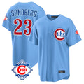 Ldoa C.Cubs #23 Ryne Sandberg Player Light Blue 150th Anniversary Home Game Stitched Jerseys