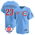 Ldoa C.Cubs #23 Ryne Sandberg Player Light Blue 150th Anniversary Limited Home Stitched Jerseys