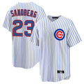 Ldoa C.Cubs #23 Ryne Sandberg Player White Game Home Stitched Jerseys