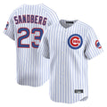 Ldoa C.Cubs #23 Ryne Sandberg Player White Pinstripe Vapor Premier Limited Home Stitched Jerseys