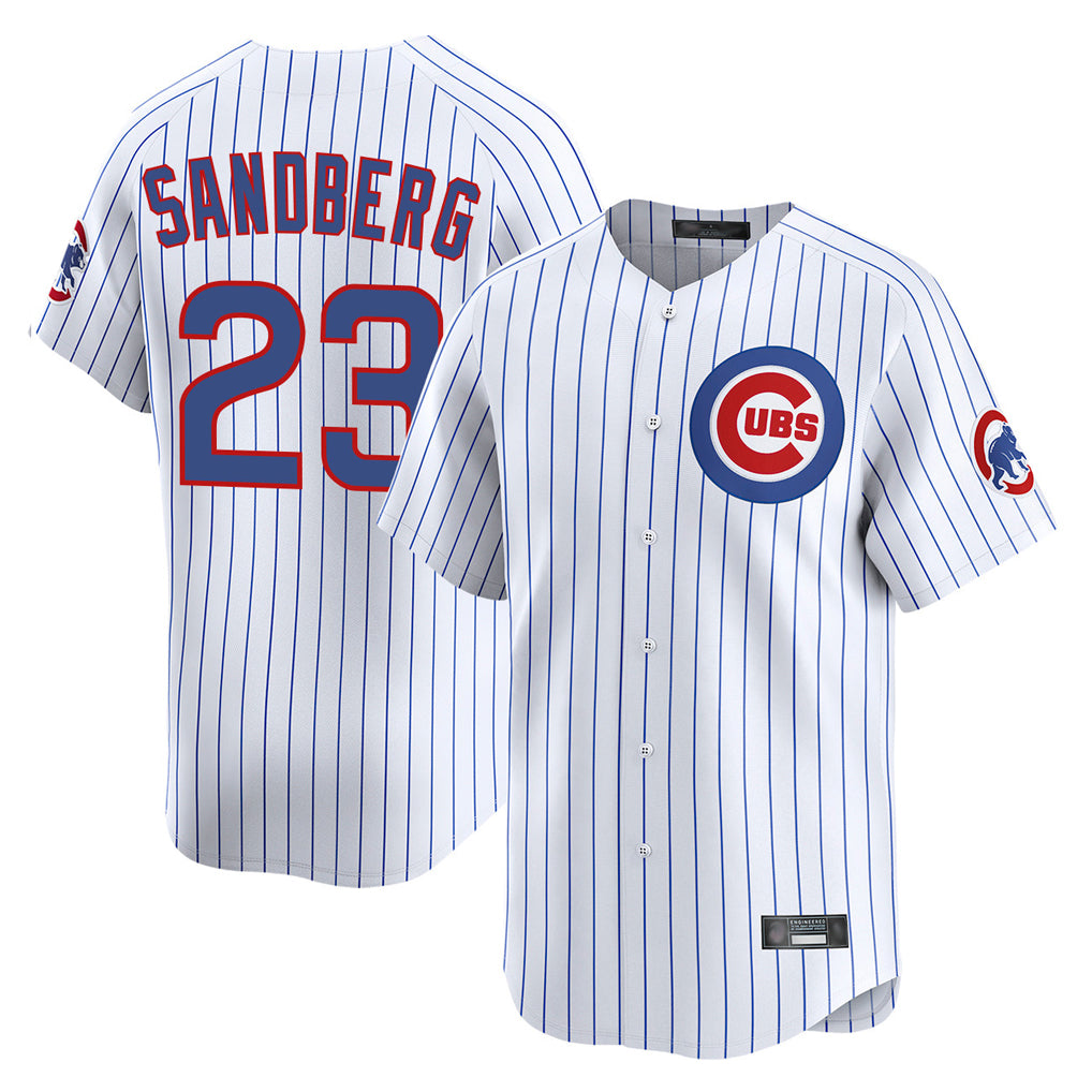 Ldoa C.Cubs #23 Ryne Sandberg Player White Limited Home Game Stitched Jerseys