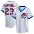 Ldoa C.Cubs #23 Ryne Sandberg Player White T-shirt Cooperstown Collection Limited Stitched Jerseys