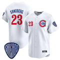 Ldoa C.Cubs #23 Ryne Sandberg Player White Vapor Premier Limited Home Stitched Jerseys