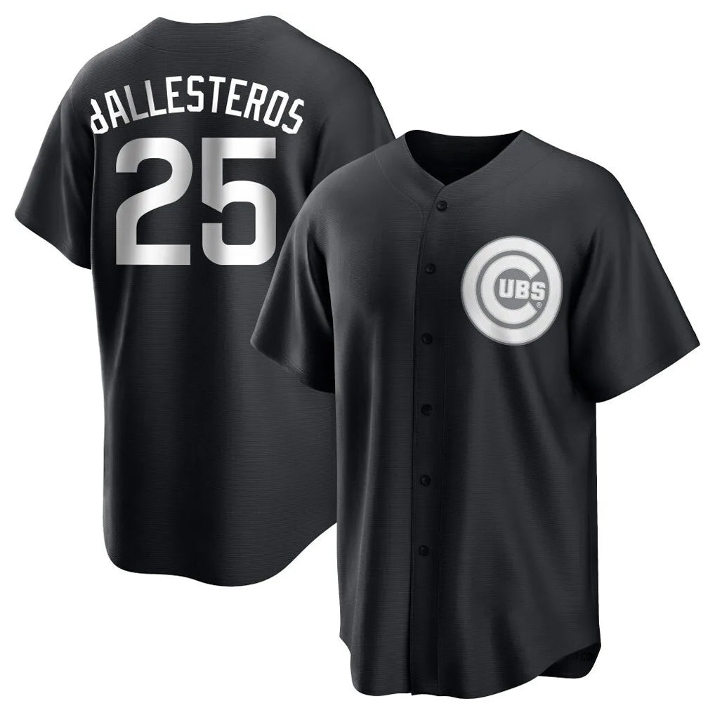 Ldoa C.Cubs #25 Mois¡§|s Ballesteros Player Black Game Stitched Jerseys