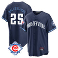Ldoa C.Cubs #25 Mois¡§|s Ballesteros Player Navy 150th Anniversary City Connect Home Game Stitched Jerseys