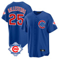 Ldoa C.Cubs #25 Mois¡§|s Ballesteros Player Royal 150th Anniversary Home Game Stitched Jerseys