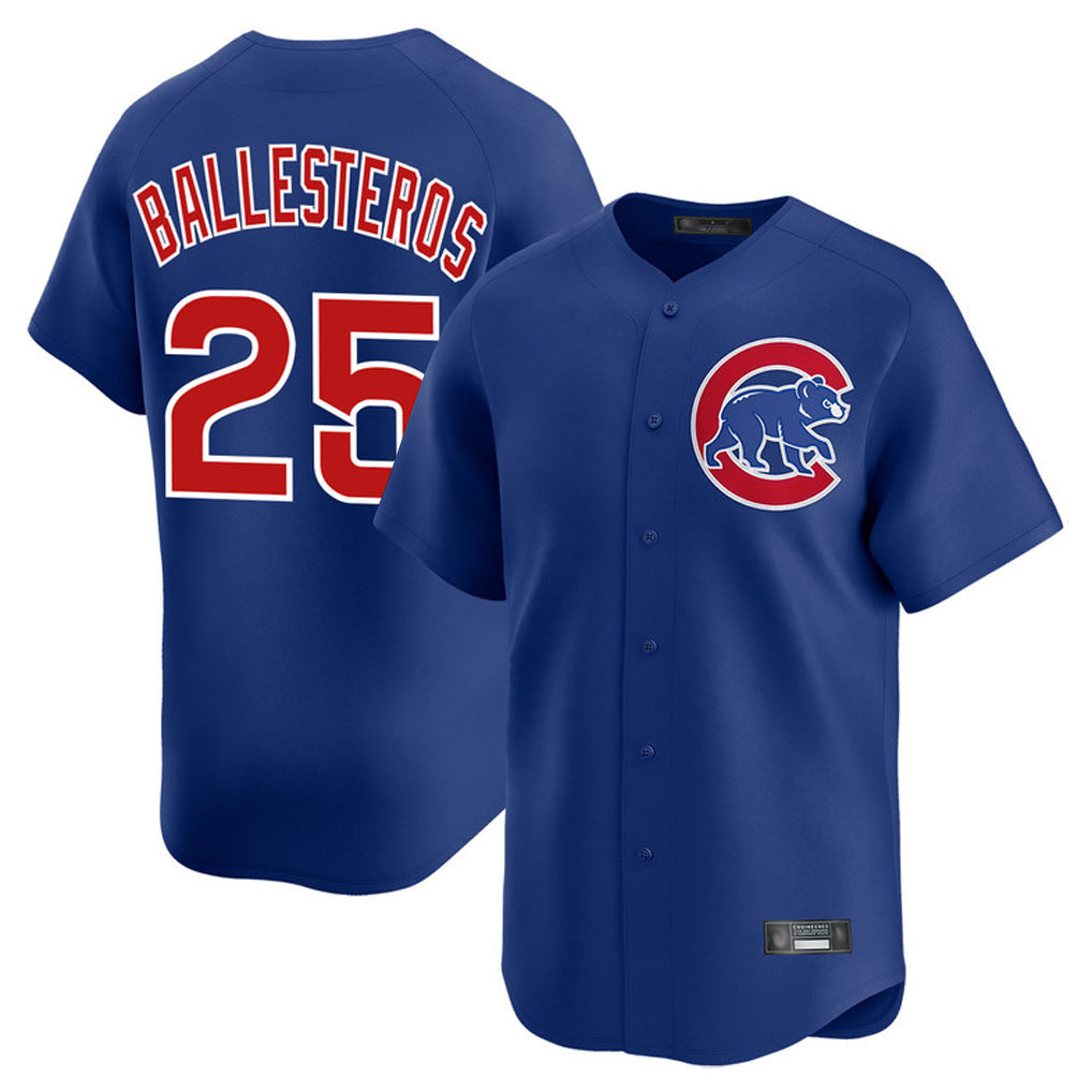 Ldoa C.Cubs #25 Mois¡§|s Ballesteros Player Royal Limited Home Stitched Jerseys