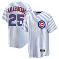 Ldoa C.Cubs #25 Mois¡§|s Ballesteros Player White Game Home Stitched Jerseys