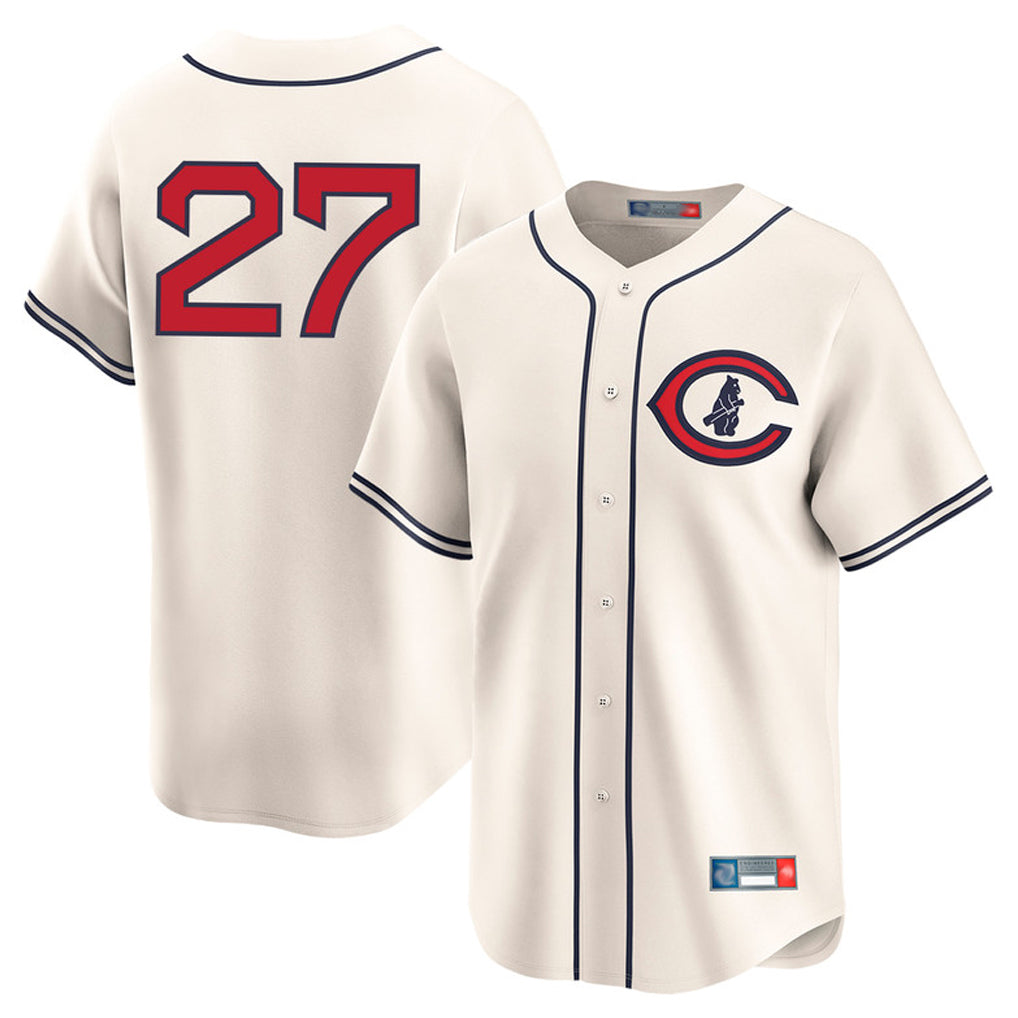 Ldoa C.Cubs #27 Seiya Suzuki Player Cream Field of Dreams Limited Home Game Stitched Jerseys