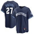 Ldoa C.Cubs #27 Seiya Suzuki Player Navy City Connect Home Game Stitched Jerseys