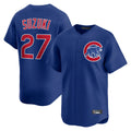 Ldoa C.Cubs #27 Seiya Suzuki Player Royal Limited Home Stitched Jerseys