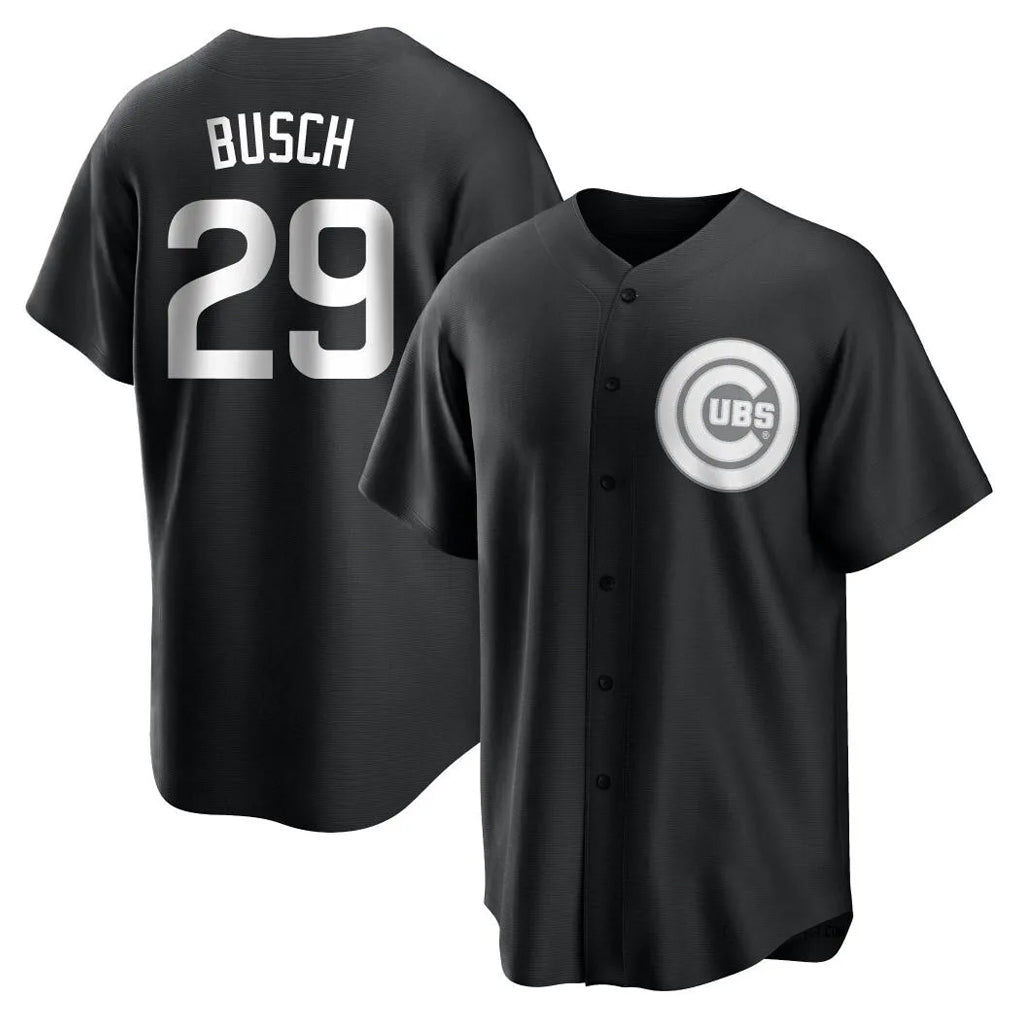 Ldoa C.Cubs #29 Michael Busch Player Black Game Stitched Jerseys