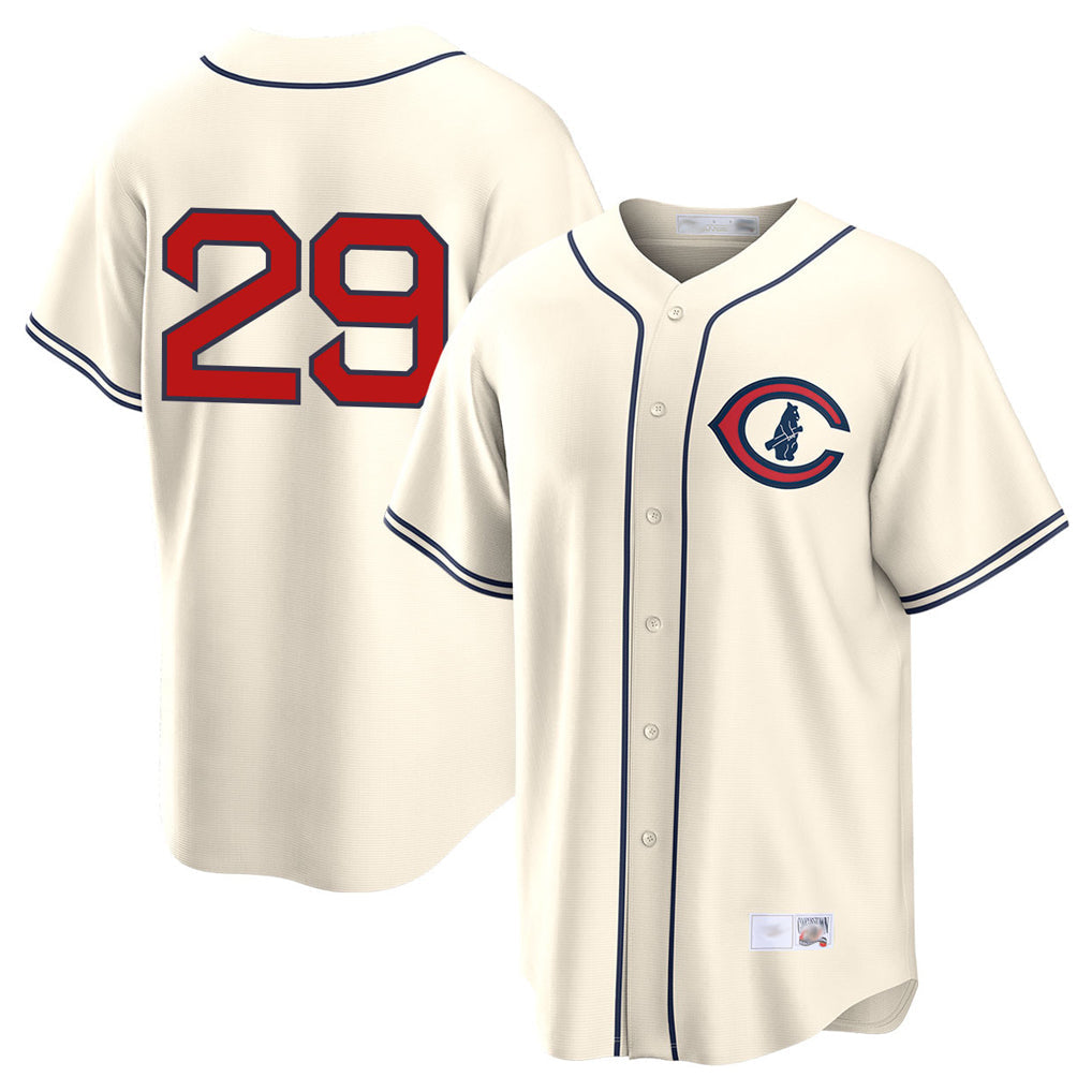 Ldoa C.Cubs #29 Michael Busch Player Cream Field of Dreams Home Game Stitched Jerseys