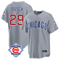 Ldoa C.Cubs #29 Michael Busch Player Gray 150th Anniversary Home Game Stitched Jerseys