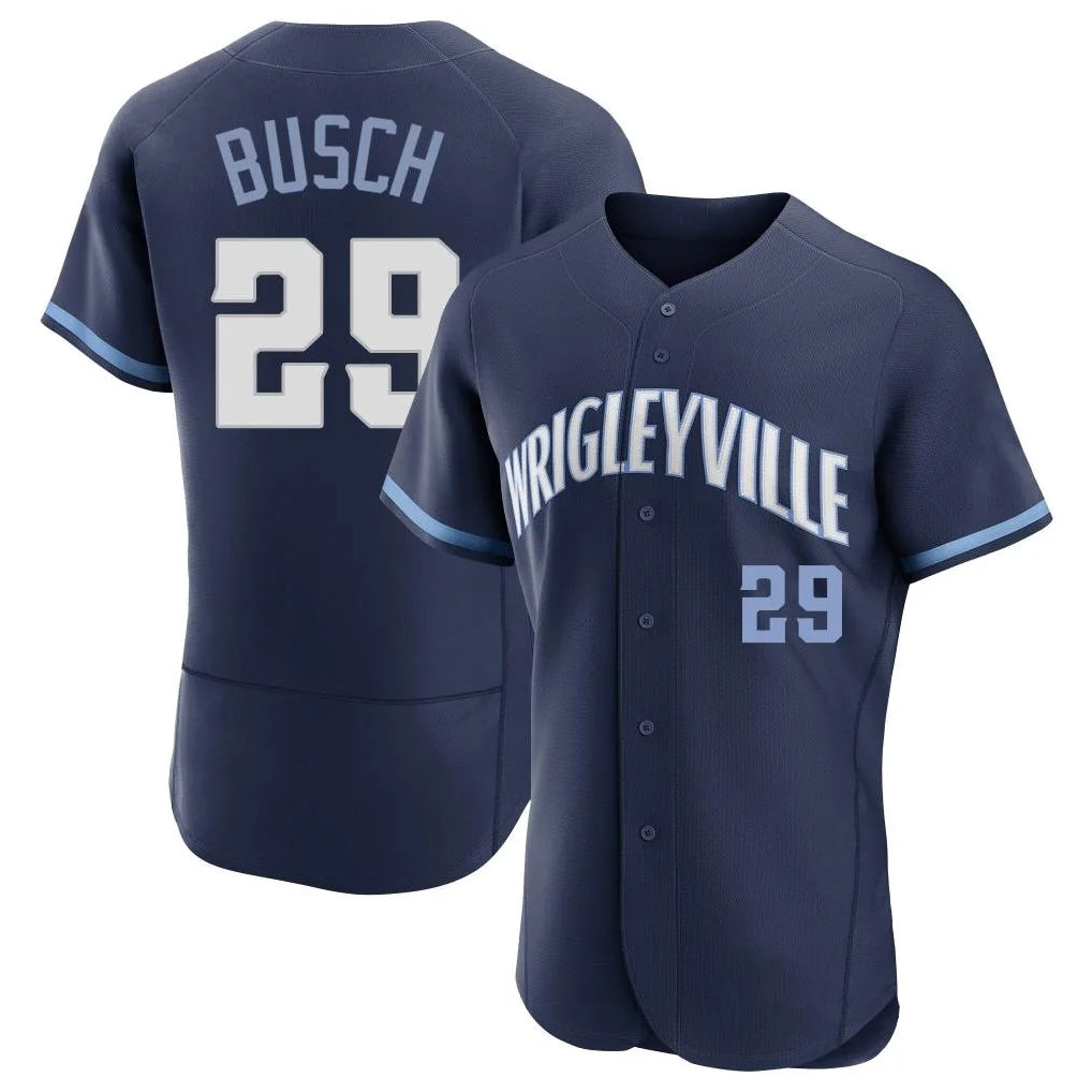 Ldoa C.Cubs #29 Michael Busch Player Navy City Connect Limited Elite Home Stitched Jerseys