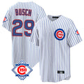 Ldoa C.Cubs #29 Michael Busch Player White 150th Anniversary Home Game Stitched Jerseys