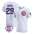 Ldoa C.Cubs #29 Michael Busch Player White 150th Anniversary Limited Elite Home Game Stitched Jerseys