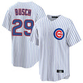 Ldoa C.Cubs #29 Michael Busch Player White Game Home Stitched Jerseys