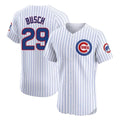 Ldoa C.Cubs #29 Michael Busch Player White Limited Elite Home Game Stitched Jerseys