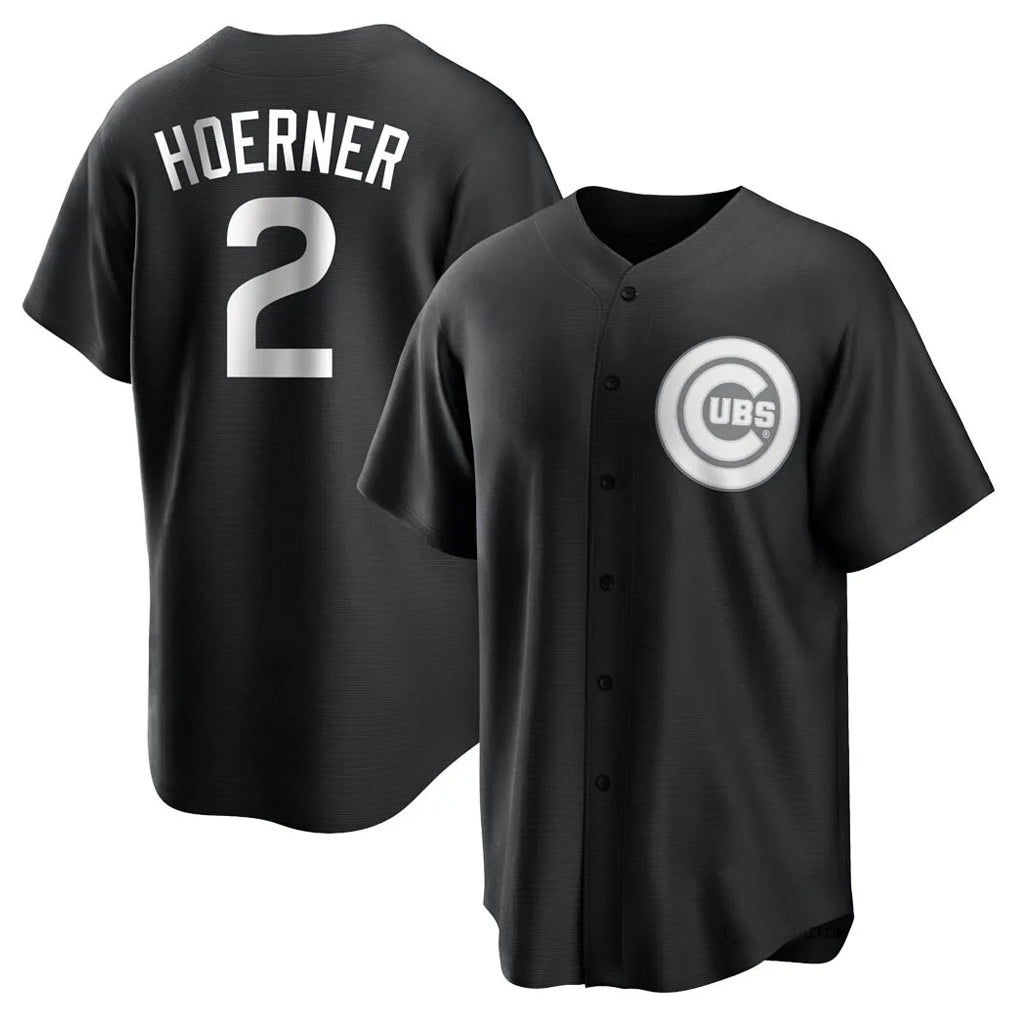 Ldoa C.Cubs #2 Nico Hoerner Player Black Game Stitched Jerseys