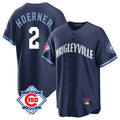 Ldoa C.Cubs #2 Nico Hoerner Player Navy 150th Anniversary City Connect Home Game Stitched Jerseys