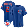 Ldoa C.Cubs #2 Nico Hoerner Player Royal 150th Anniversary Home Game Stitched Jerseys
