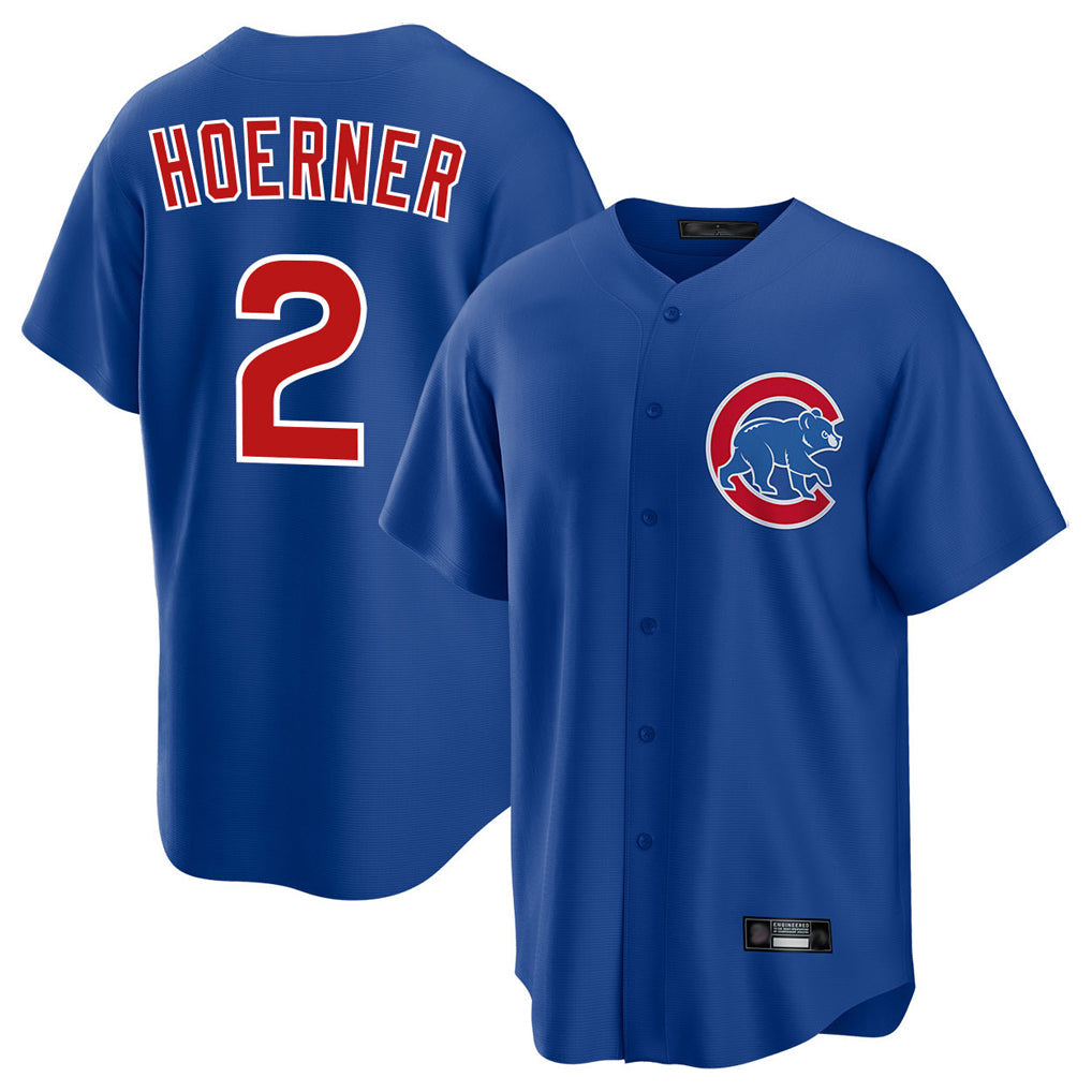 Ldoa C.Cubs #2 Nico Hoerner Player Royal Home Game Stitched Jerseys