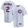 Ldoa C.Cubs #2 Nico Hoerner Player White Game Home Stitched Jerseys