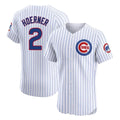 Ldoa C.Cubs #2 Nico Hoerner Player White Limited Elite Home Game Stitched Jerseys
