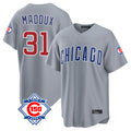 Ldoa C.Cubs #31 Greg Maddux Player Gray 150th Anniversary Home Game Stitched Jerseys