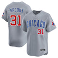 Ldoa C.Cubs #31 Greg Maddux Player Gray Road Limited Home Stitched Jerseys