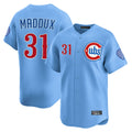 Ldoa C.Cubs #31 Greg Maddux Player Light Blue Limited Home Stitched Jerseys