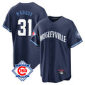 Ldoa C.Cubs #31 Greg Maddux Player Navy 150th Anniversary City Connect Home Game Stitched Jerseys