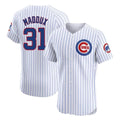 Ldoa C.Cubs #31 Greg Maddux Player White Limited Elite Home Game Stitched Jerseys