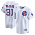 Ldoa C.Cubs #31 Greg Maddux Player White Limited Home Game Stitched Jerseys